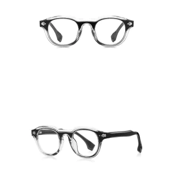 Очила за компютър Techsuit Anti-Blue Light Glasses Reflex PC (LS088) - дамски, кръгли - Черен градиент