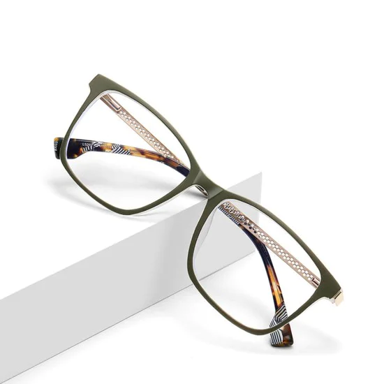 Очила за компютър Techsuit Anti-Blue Light Glasses Reflex PC (LS202) - дамски, плосък връх - Черни