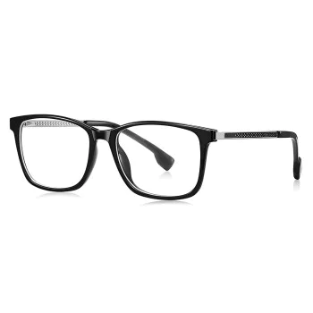 Очила за компютър Techsuit Anti-Blue Light Glasses Reflex PC (LS202) - дамски, плосък връх - Черни