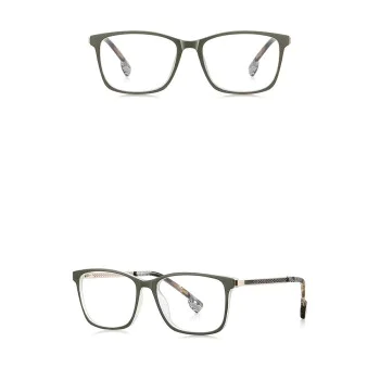 Очила за компютър Techsuit Anti-Blue Light Glasses Reflex PC (LS202) - дамски, плосък връх - Маслина