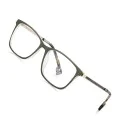 Очила за компютър Techsuit Anti-Blue Light Glasses Reflex PC (LS202) - дамски, плосък връх - Маслина