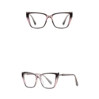 Очила за компютър Techsuit Anti-Blue Light Glasses Reflex PC (LS250) - дамски, голяма рамка - Розов градиент