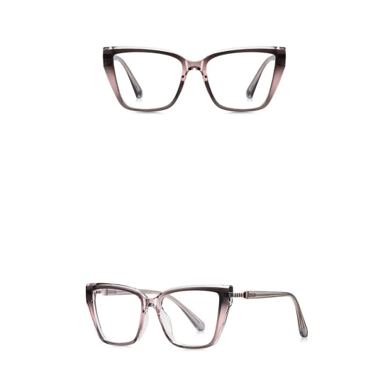 Очила за компютър Techsuit Anti-Blue Light Glasses Reflex PC (LS250) - дамски, голяма рамка - Розов градиент
