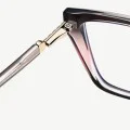 Очила за компютър Techsuit Anti-Blue Light Glasses Reflex PC (LS250) - дамски, голяма рамка - Розов градиент