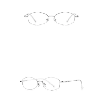 Очила за компютър Techsuit Anti-Blue Light Glasses Reflex PC (LS501) - дамски, микро рамка - Сребрист