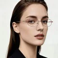 Очила за компютър Techsuit Anti-Blue Light Glasses Reflex PC (LS501) - дамски, микро рамка - Сребрист