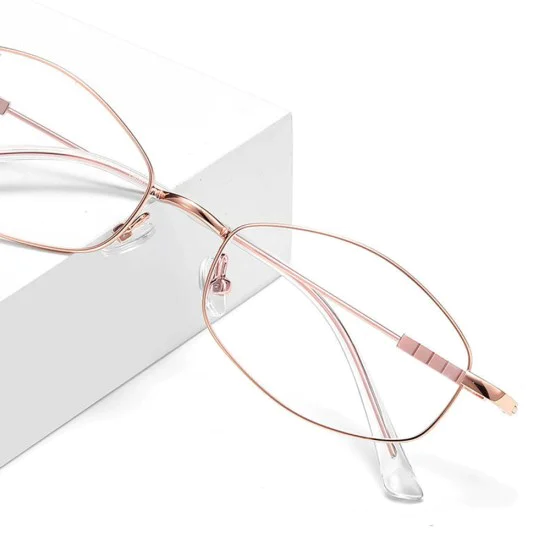 Очила за компютър Techsuit Anti-Blue Light Glasses Reflex PC (LS501) - дамски, микро рамка - Сребрист