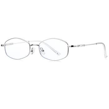 Очила за компютър Techsuit Anti-Blue Light Glasses Reflex PC (LS501) - дамски, микро рамка - Сребрист