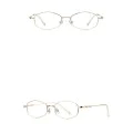 Очила за компютър Techsuit Anti-Blue Light Glasses Reflex PC (LS501) - дамски, микро рамка - Златист