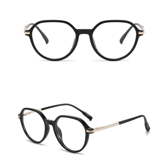 Очила за компютър Techsuit Premium Anti-Blue Light Glasses Reflex PC (TM1062) - унисекс, Browline - Черни