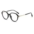 Очила за компютър Techsuit Premium Anti-Blue Light Glasses Reflex PC (TM1062) - унисекс, Browline - Черни