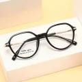 Очила за компютър Techsuit Premium Anti-Blue Light Glasses Reflex PC (TM1062) - унисекс, Browline - Черни