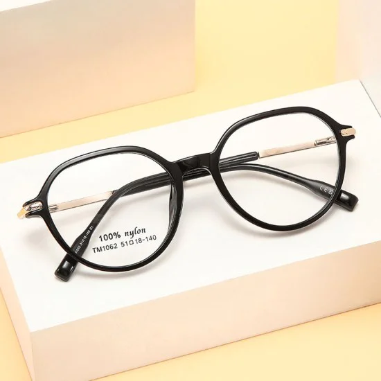 Очила за компютър Techsuit Premium Anti-Blue Light Glasses Reflex PC (TM1062) - унисекс, Browline - Черни