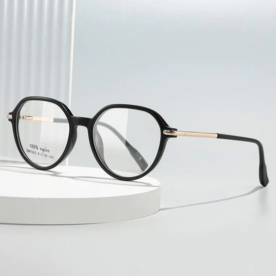 Очила за компютър Techsuit Premium Anti-Blue Light Glasses Reflex PC (TM1062) - унисекс, Browline - Черни