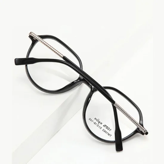 Очила за компютър Techsuit Premium Anti-Blue Light Glasses Reflex PC (TM1062) - унисекс, Browline - Прозрачен кафяв