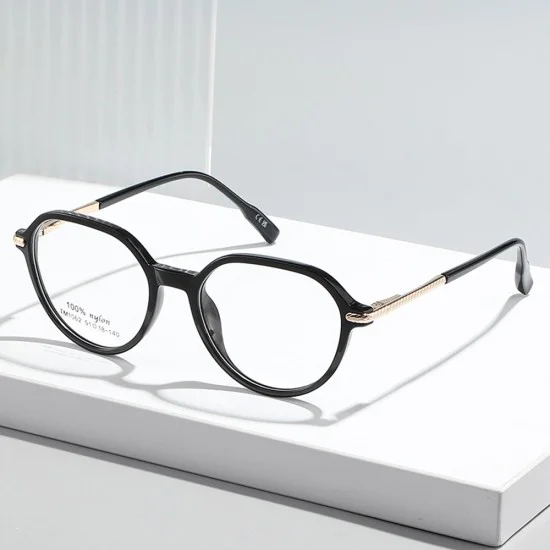 Очила за компютър Techsuit Premium Anti-Blue Light Glasses Reflex PC (TM1062) - унисекс, Browline - Прозрачен кафяв