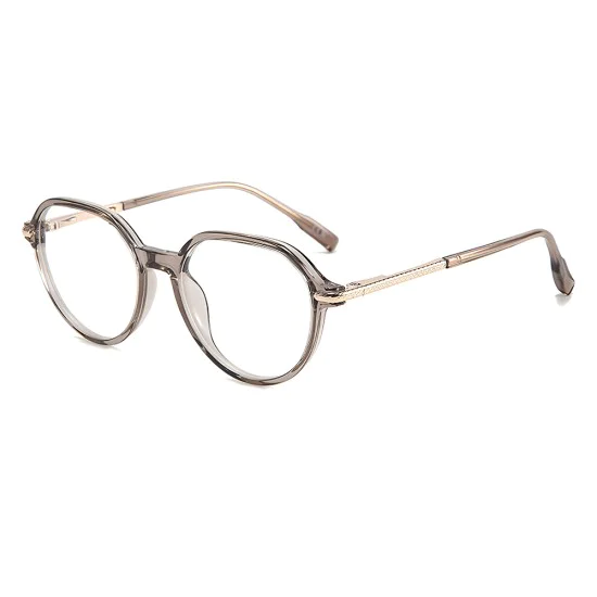 Очила за компютър Techsuit Premium Anti-Blue Light Glasses Reflex PC (TM1062) - унисекс, Browline - Прозрачен кафяв
