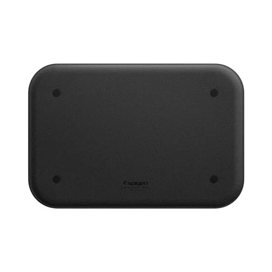 Органайзер Spigen Sectional Catchall Tray LD403 (AHP10136) - четири отделения, място за стойка за телефон, противоплъзгаща основа, полиуретан - Черен