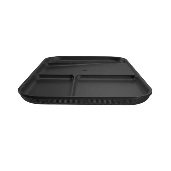 Органайзер Spigen Sectional Catchall Tray LD403 (AHP10136) - четири отделения, място за стойка за телефон, противоплъзгаща основа, полиуретан - Черен