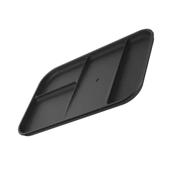 Органайзер Spigen Sectional Catchall Tray LD403 (AHP10136) - четири отделения, място за стойка за телефон, противоплъзгаща основа, полиуретан - Черен
