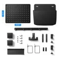 Органайзер за бюро с монтаж чрез скоба Clamp-on Rail Desk Pegboard LD406 (AHP11401) - Spigen - Черен