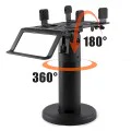 POS стойка PayNest (POS1) - Techsuit - 270° хоризонтална ротация, 30° наклон, 3M лепенка - Черно
