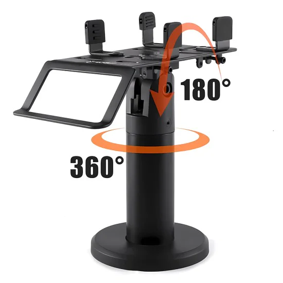 POS стойка PayNest (POS1) - Techsuit - 270° хоризонтална ротация, 30° наклон, 3M лепенка - Черно