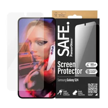 PanzerGlass® - SAFE. Ултраширок протектор за екран с EasyAligner - Samsung Galaxy S24 - Прозрачен