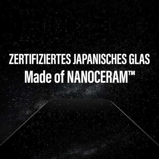PanzerGlass® - Ултраширок керамичен протектор за екран с EasyAligner - iPhone 17 Air - Черен