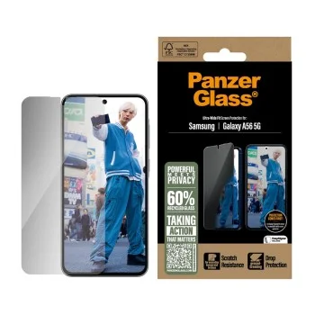 PanzerGlass® - Ултраширок протектор за екран за поверителност - Samsung Galaxy A56 5G - Прозрачен