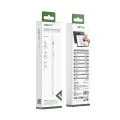 Писалка Acefast Stylus Pen (V1) - Universal, Active, Capacitive, с вграден магнит, Auto Shutdown, LED, 130mAh, Type-C - Бяла
