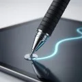 Писалка / Стилус Techsuit Stylus Pen (JC02-2) - алуминиева сплав, Android, iOS, Microsoft - Черен