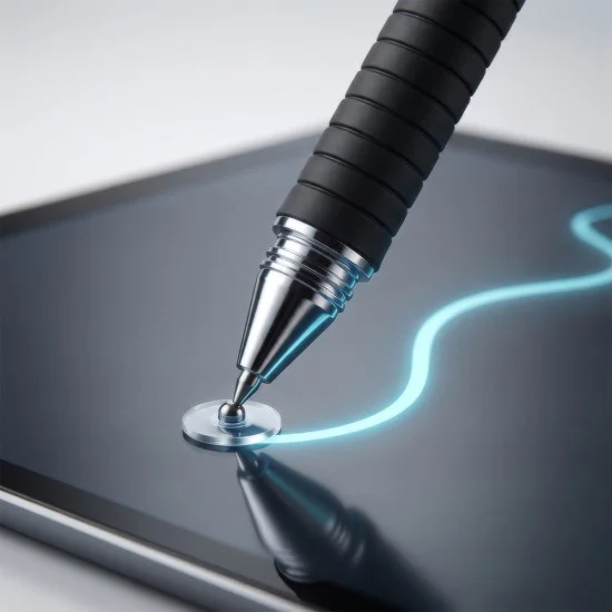 Писалка / Стилус Techsuit Stylus Pen (JC02-2) - алуминиева сплав, Android, iOS, Microsoft - Черен