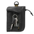 Портфейл за карти Spigen Soft Card Holder LF300 (AFA11229) - побира до 10 карти и банкноти, найлон, RFID защита - Черен