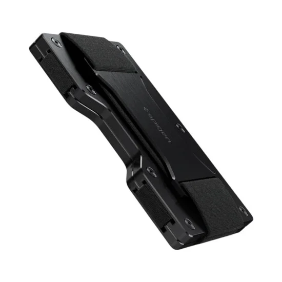 Портфейл за карти Spigen Universal Card Holder Wallet S (AMP02898) - RFID защита, събира до 12 карти, премиум алуминий - Черен