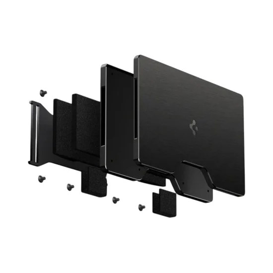 Портфейл за карти Spigen Universal Card Holder Wallet S (AMP02898) - RFID защита, събира до 12 карти, премиум алуминий - Черен