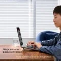 Поставка за лаптоп (2 броя) Laptop Holder (LUZC000013) - Сгъваем дизайн, Самозалепваща, Цинкова сплав - Baseus - Сив