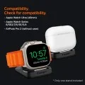 Поставка за зарядно Spigen Apple Watch Charger Stand Rugged Armor (AMP05764) - за всички модели Apple Watch - Черен