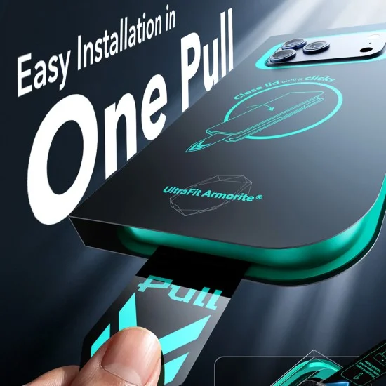 Поверителен стъклен протектор ESR Privacy Armorite Screen Protector UltraFit (2 броя в комплект) - iPhone 18 Pro - Черен