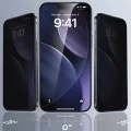 Поверителен стъклен протектор ESR Privacy Tempered Glass UltraFit Classic (3 броя в комплект) - iPhone 18 Pro Max - Черен