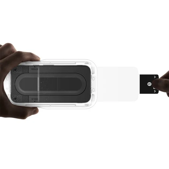 Поверителен стъклен протектор Spigen Glas.tR EZ-FIT Pro (AGL11546) (2 броя в комплект) - Google Pixel 11 / Pixel 10 - Черен
