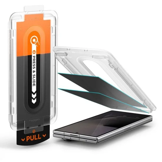 Поверителен стъклен протектор Spigen Glas.tR EZ-FIT Pro HD (2 броя в комплект) (AGL12250) - Samsung Galaxy Z Fold7 / Z Fold8 Ultra - Черен