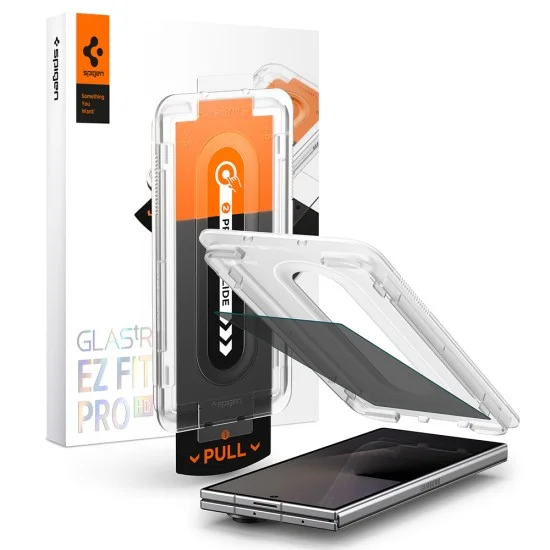 Поверителен стъклен протектор Spigen Glas.tR EZ-FIT Pro HD (AGL12249) - Samsung Galaxy Z Fold7 / Z Fold8 Ultra - Черен