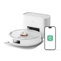 Прахосмукачка робот Deerma (DEM-H40 Pro) - със станция за автоматично изпразване, моп, 13.000Pa, 75W, LDS навигация, приложение - Бял