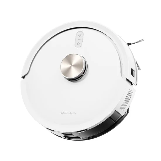 Прахосмукачка робот Deerma (DEM-H40 Pro) - със станция за автоматично изпразване, моп, 13.000Pa, 75W, LDS навигация, приложение - Бял