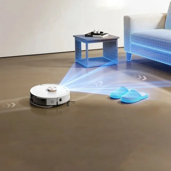 Прахосмукачка робот Deerma Robot Vacuum Cleaner S40 Pro (S30 Ultra) - сухо и мокро почистване, LDS навигация, картографиране, 15000Pa, 2600mAh - Черен
