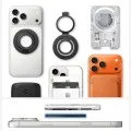 Пръстен държач за телефон Spigen Dual Pop MagSafe S (AMP11736) - с гъвкав силиконов захват за пръст, двоен магнит - Сив