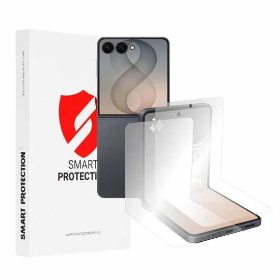 Предпазно фолио Smart Protection Premium Classic (2 броя в комплект) - Samsung Galaxy Z Flip8 - Прозрачен