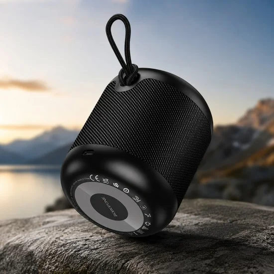 Преносима Bluetooth колонка Borofone Gratificado (BR102) - 5W, Bluetooth V5.4, TWS, 57mm говорител - Черен