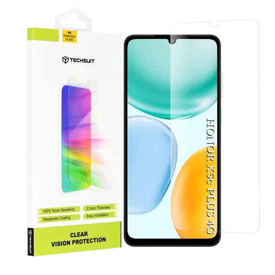 Протектор – Дисплей – Honor X5c Plus – Techsuit Clear Vision Glass – Прозрачен